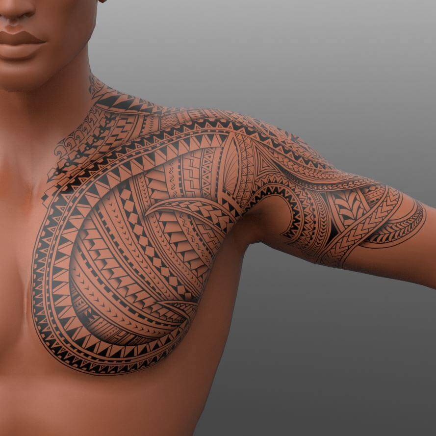 3D uomo tattoo Not Just Music